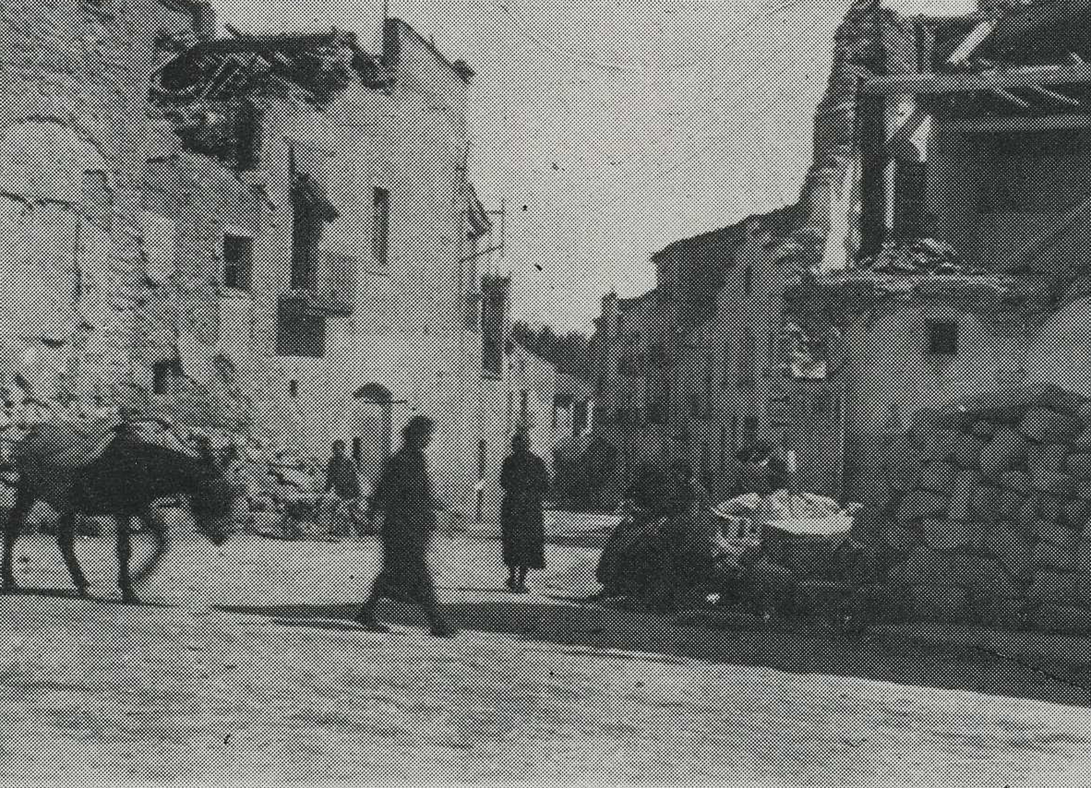 Cruïlla del Carrer de l'ensenyança amb el convent de les monges